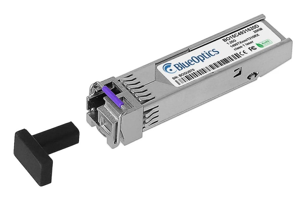 Blueoptics Bo15c4931620din Bidi Sfp Transceiver 1000base-Bx-D 20km Industrial