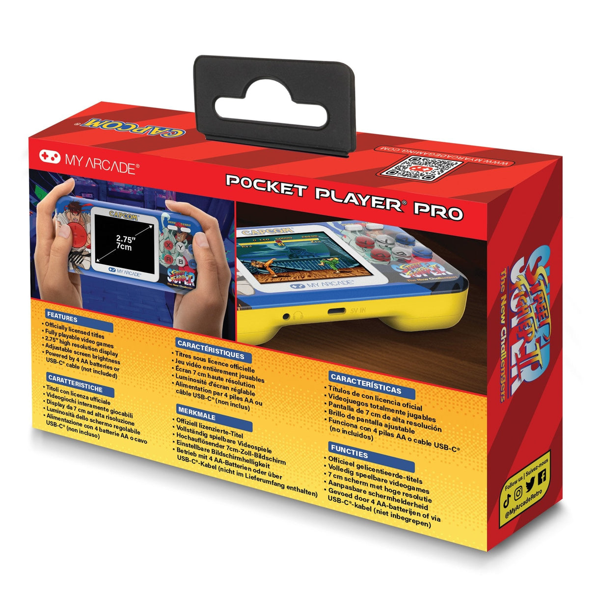 EAN 0845620041879 - My Arcade Super Street Fighter II Pocket Player Pro videoconsola portátil 6,98 cm (2.75") Multicolor imagen 19