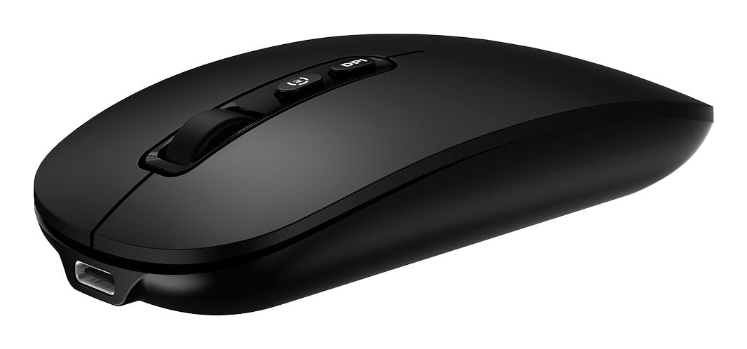 Coolbox Ratón W02-Ia Inalámbrico Rf+Bt Negro