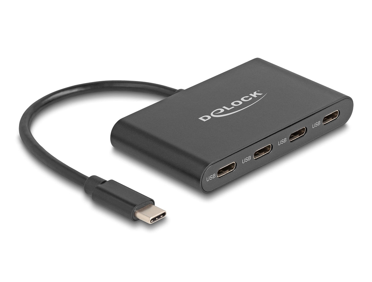 Hub Delock Usb 3.2 Gen 2 Usb Type-C Mit 4 X Usb Type-C Buchse - 10 Gbps