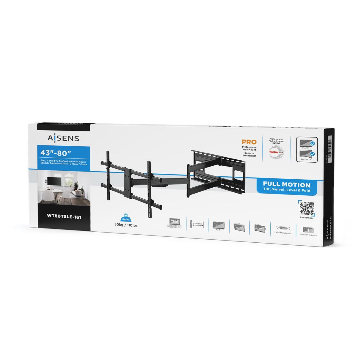 EAN 8436574708523 - AISENS WT80TSLE-161 soporte para TV 2,03 m (80") imagen 4