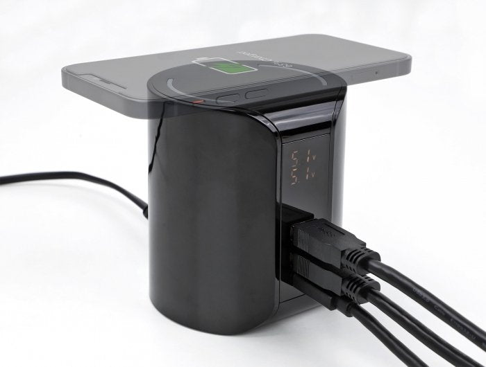 Delock Usb Und Cableloses Cargador 1 X Usb Type-C Pd + 2 X Usb Typ-A Mit 58 W
