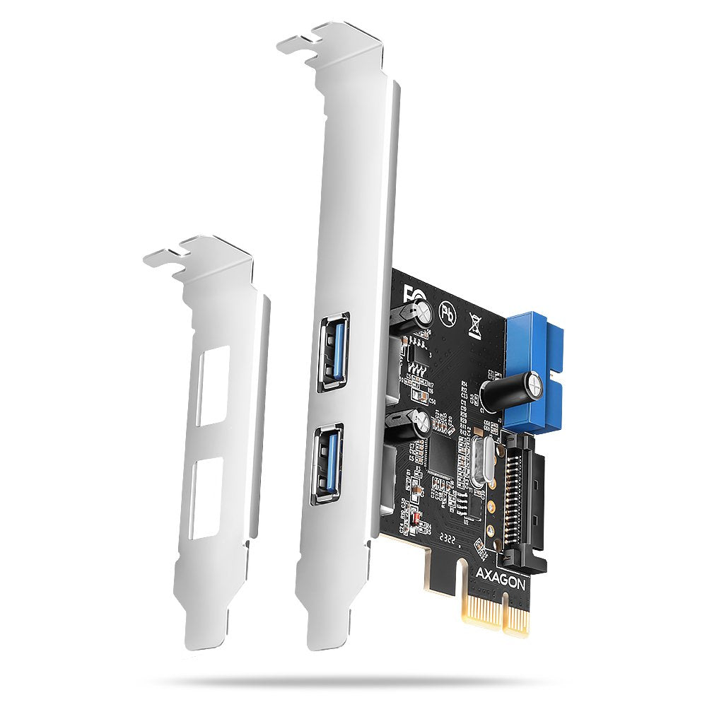 Pceu-232rs Kontroler Pcie 2+2x Port Usb 3.2 Gen 1, Uasp, Sp & Lp 15-Pin Sata Cargador