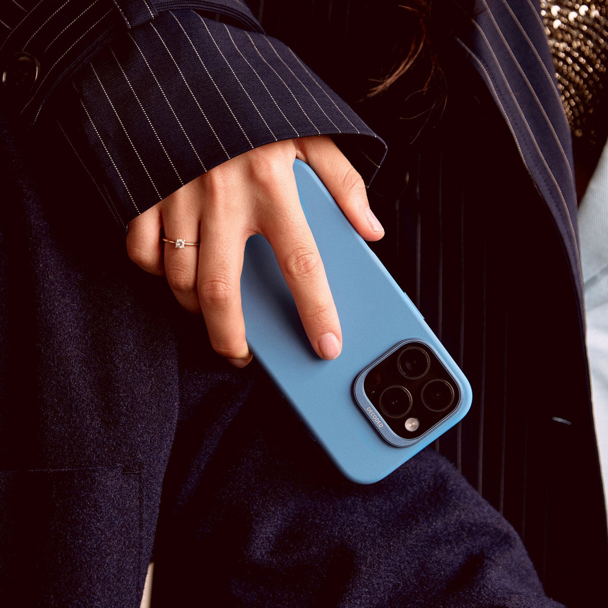 Decoded Antimicrobial Silicone Backc. Iphone 16 Pro Max L. Blue