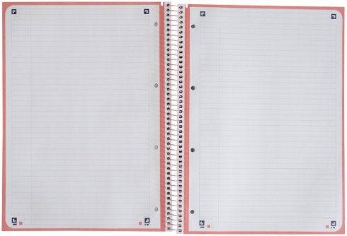 Oxford Cuaderno Europeanbook 1 School Microperforado 80 Hojas 1 Línea Tapas Extraduras Touch A4+ Flamingo Pastel -5u-