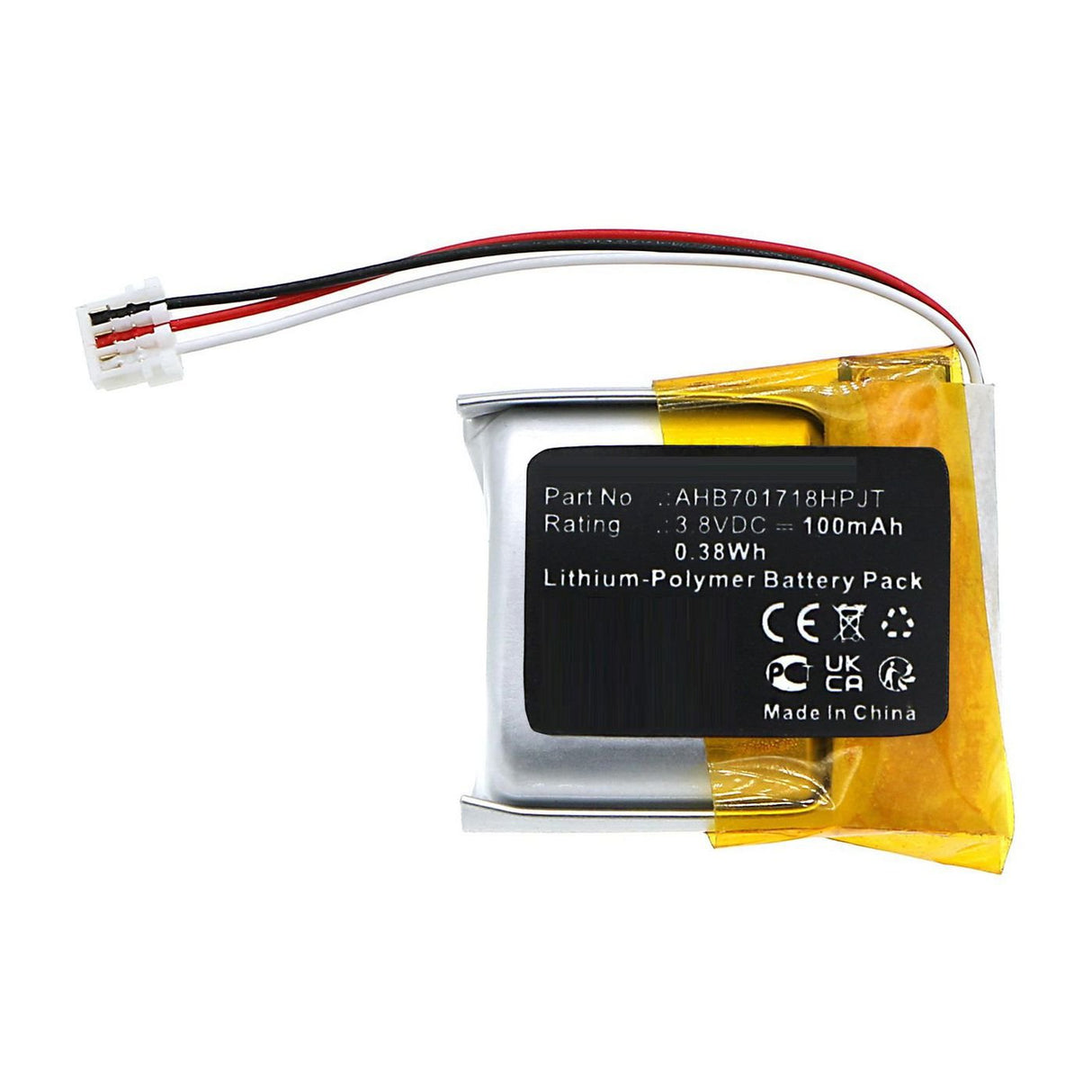 Battery 3.8v 100mah 0.38wh For Jabra Wireless Headset