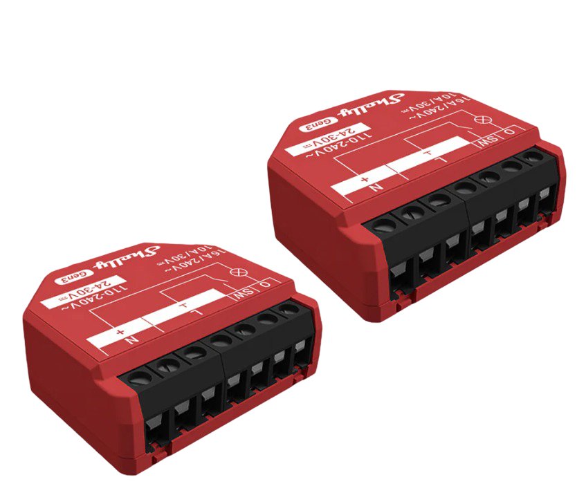 Shelly 1pm Gen3, Relay Red, 2 Paquete Shelly_1pm_gen3_2er