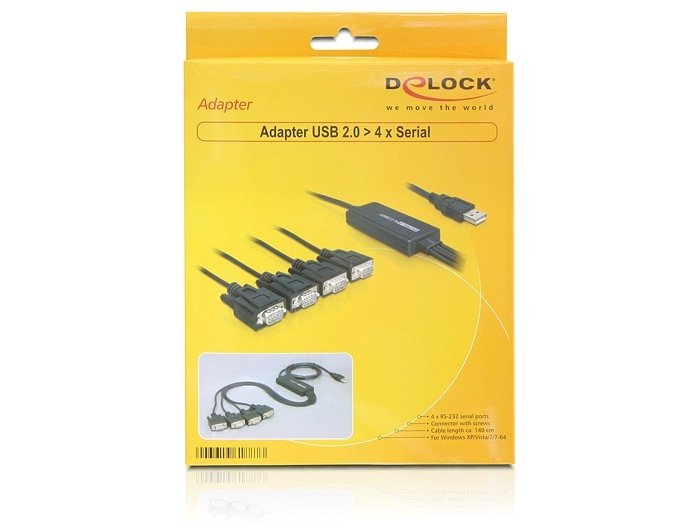 EAN 4043619618873 - DeLOCK 61887 cable de serie Negro 1,4 m USB tipo A DB-9 imagen 1