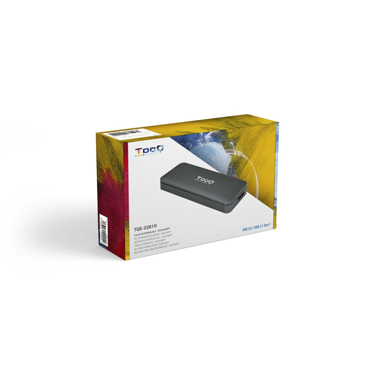 Tooq Carcasa Externa Ssd M2 Ngff Usb-C - Gris