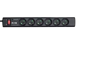 EAN 3553340667282 - Eaton PS6F limitador de tensión Negro, Blanco 6 salidas AC 220 - 250 V 1 m imagen 1
