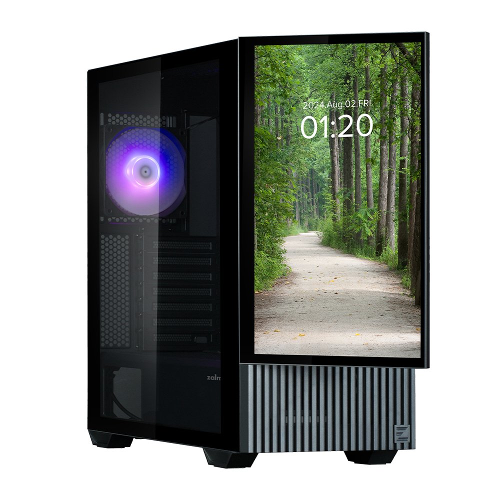 Caja Pc Zalman Z10ds Black Atx Mid Tower Argb Fan