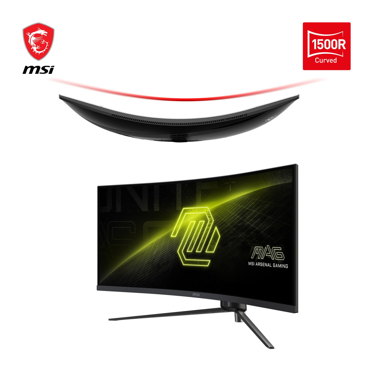 EAN 4711377140805 - MSI MAG 345CQRDE pantalla para PC 86,4 cm (34") 3440 x 1440 Pixeles UltraWide Dual Quad HD Negro imagen 2