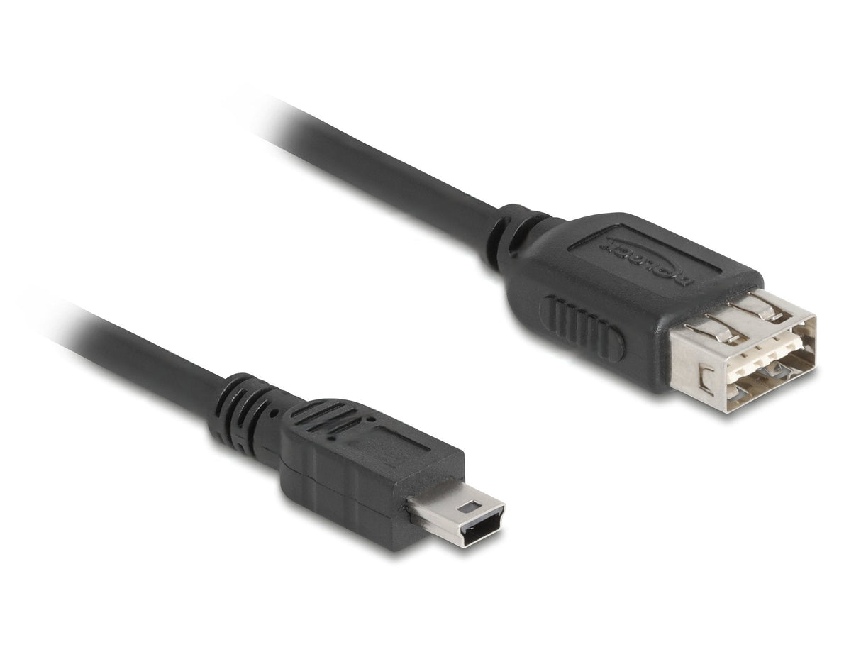 Delock 81524 Cable Usb 2.0 Usb Tipo Mini-B Macho A Easy Usb Tipo-A Hembra 1 M
