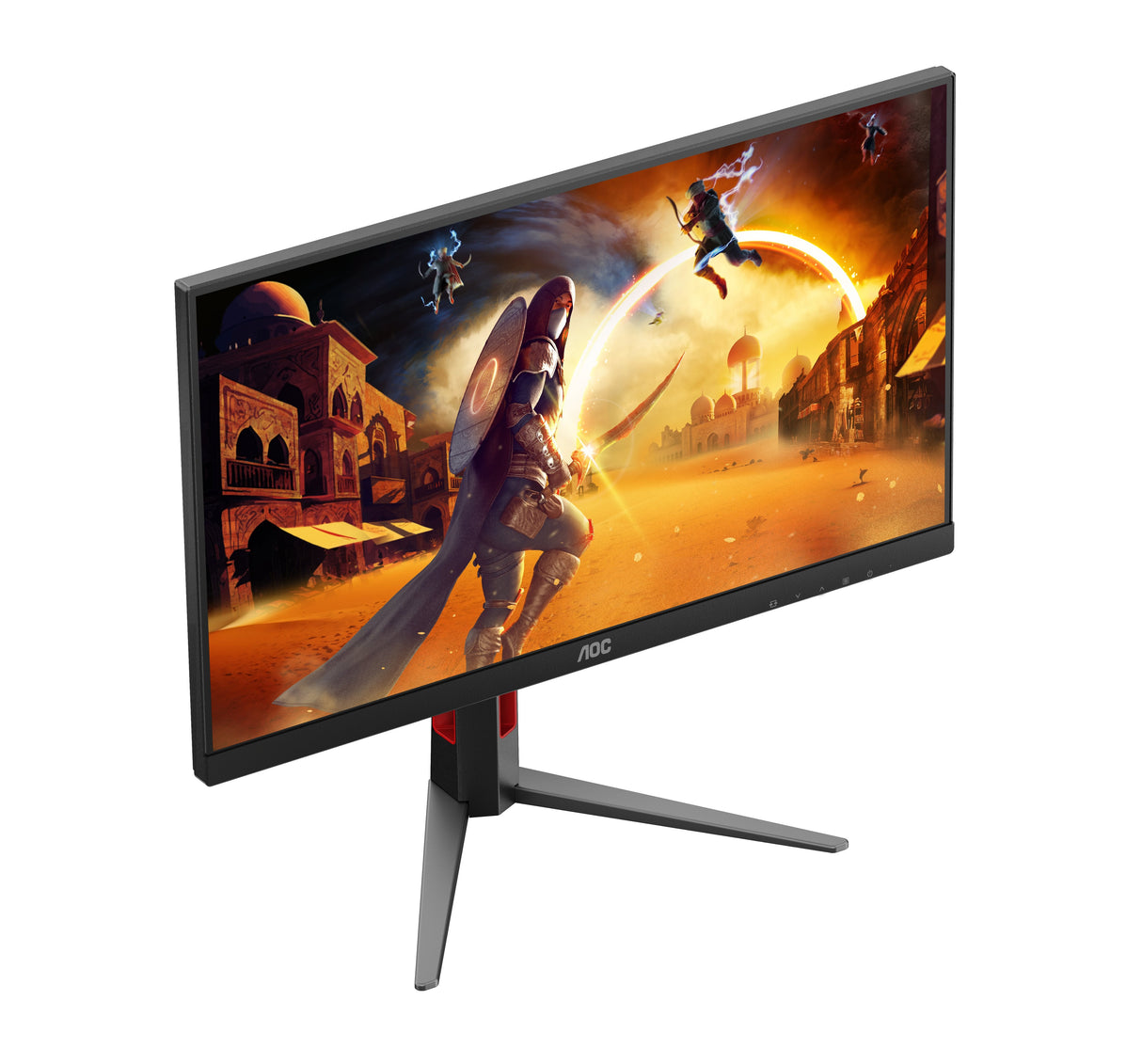Monitor Aoc 27" 27g4ha 1920 X 1080 Pixeles Full Hd Led Negro, Rojo