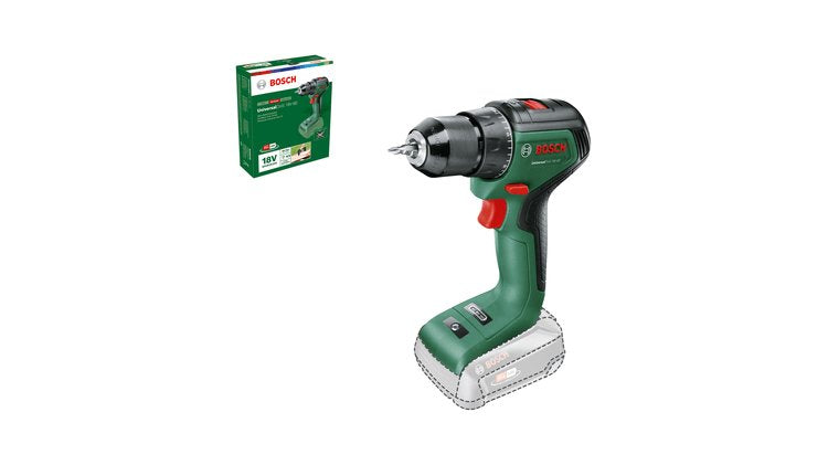 Taladro Bosch Inalámbrico Universaldrill 18v-60 Verde/Negro, Sin Batería Ni Cargador, Power For All Alliance 06039d7000