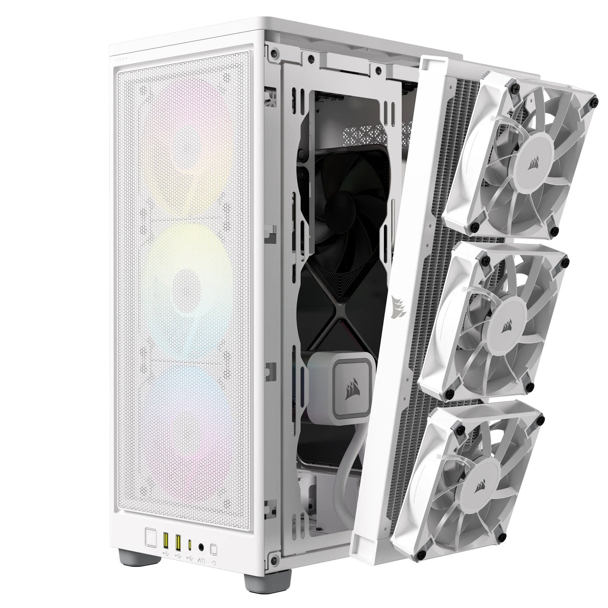 Caja Mini Itx Icue 2000d Rgb Airflow White Corsair