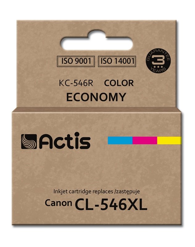 Tinta Actis Kc-546r (Reemplazo De Canon Cl-546xl - Estándar - 15 Ml - Color)