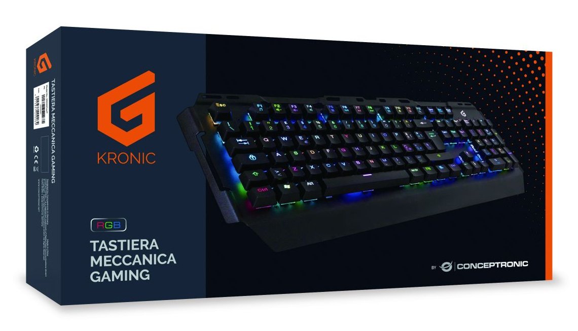 EAN 4015867209264 - Conceptronic KRONIC teclado Juego USB QWERTY Italiano Negro imagen 3