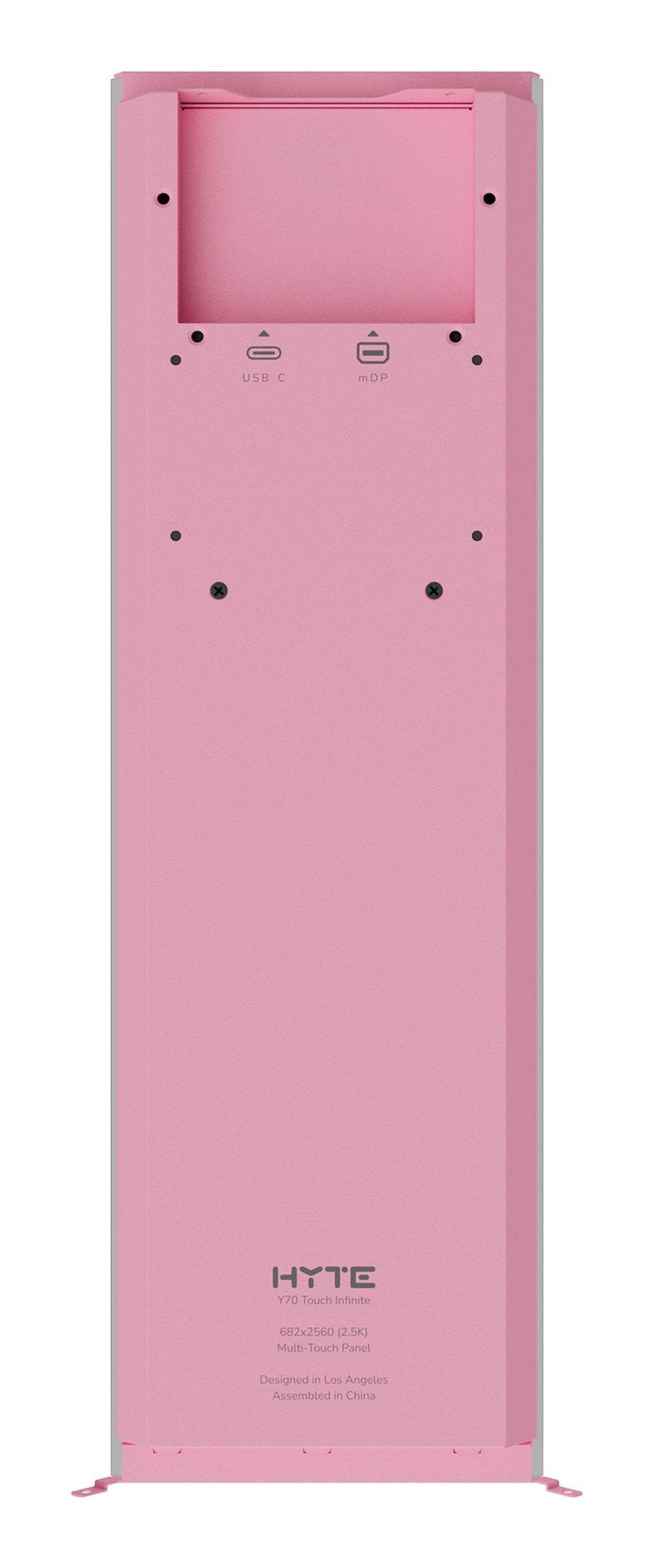 Hyte Y70 Actualización De Pantalla Táctil Leche De Fresa 36,8 Cm (14,5 Pulgadas), Rosa, Pantalla Táctil De 14,5 Pulgadas Acc-Hyte-Lk-Y7tti-Sm