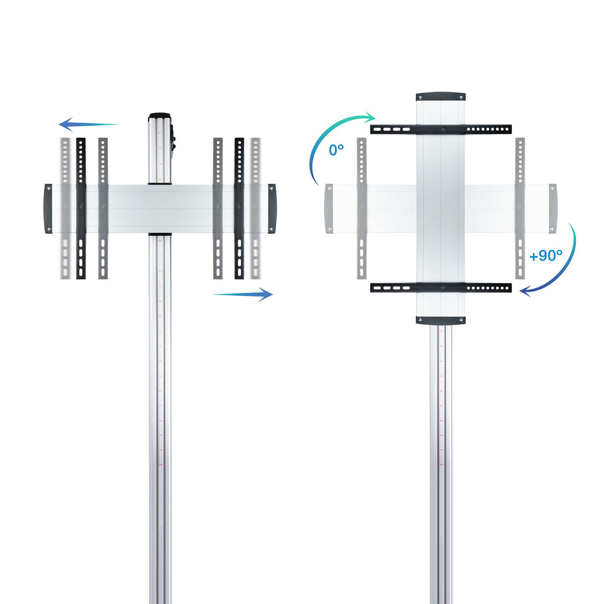 EAN 8433281010703 - TooQ FS2270M-B soporte para pantalla de señalización 177,8 cm (70") Plata imagen 4