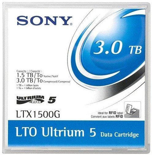 Sony Ltx1500gn Backup Storage Media Blank Data Tape 1500 Gb Lto 1,27 Cm