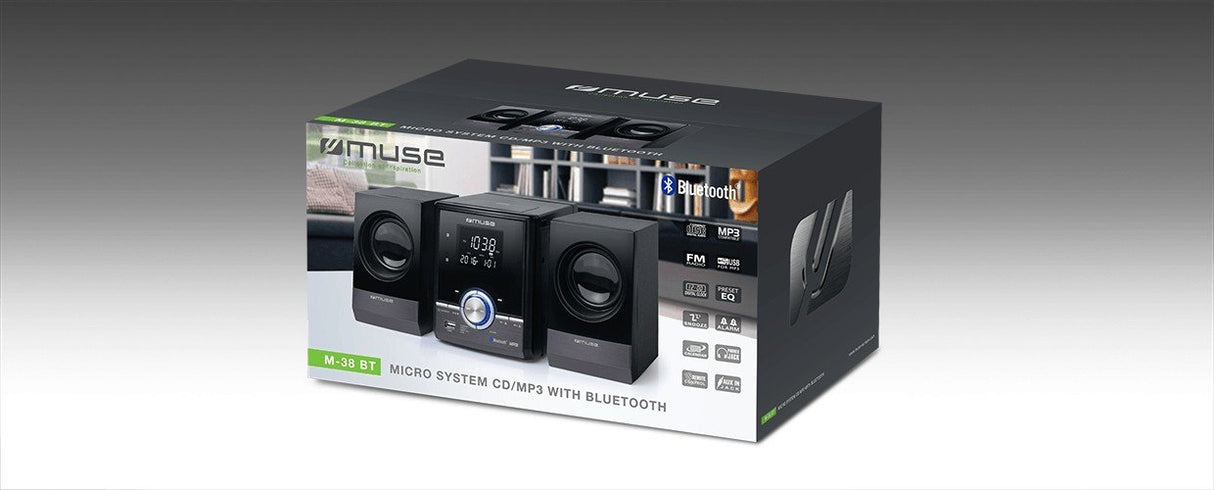 EAN 3700460205010 - Muse M-38 BT Microcadena de música para uso doméstico 10 W Negro imagen 5