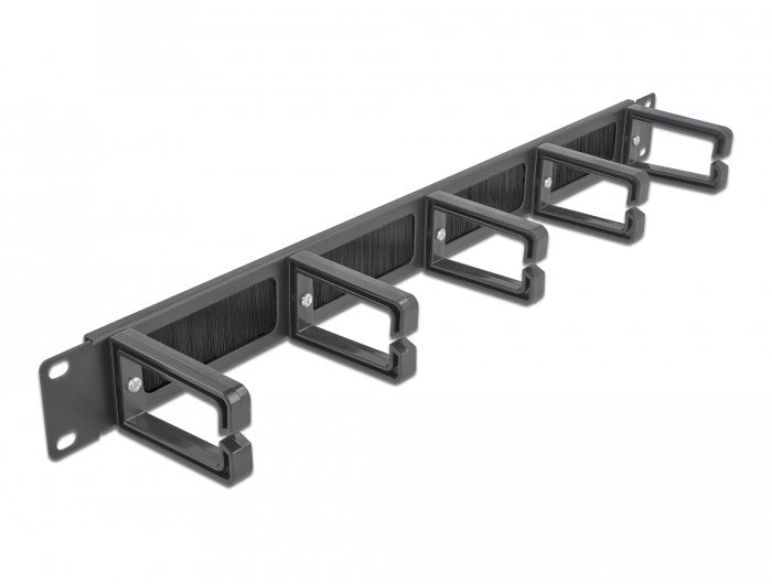 Delock 19" Mantenimiento De Cable Bürstenleiste Con 5 Bügeln 1 He Negro