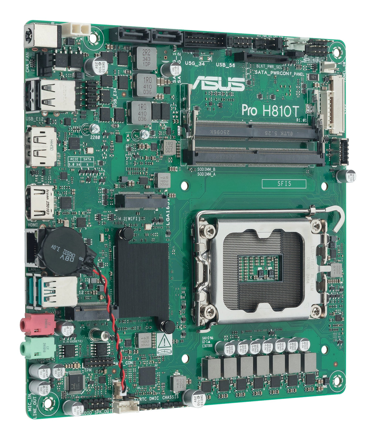 EAN 4711636101325 - ASUS Pro H810T-CSM Intel H810 LGA 1851 (Socket V1) mini ITX imagen 2