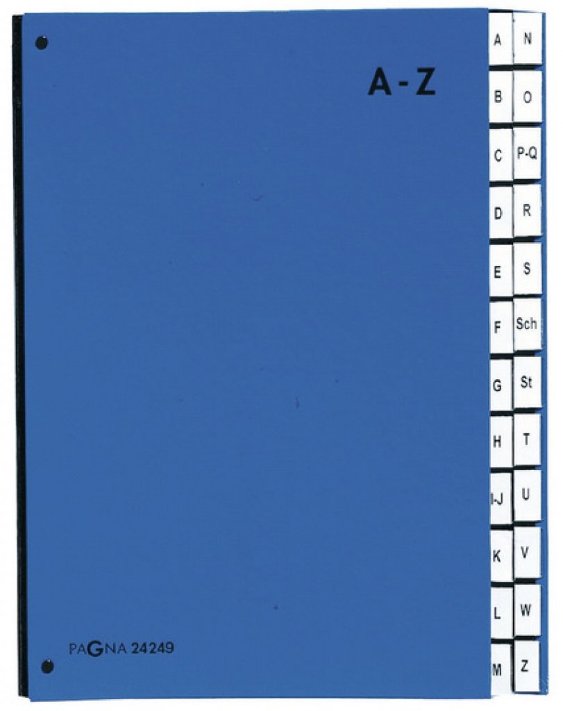 EAN 4013951000278 - Pagna 24249-02 separador Azul Cartón A4 imagen 1