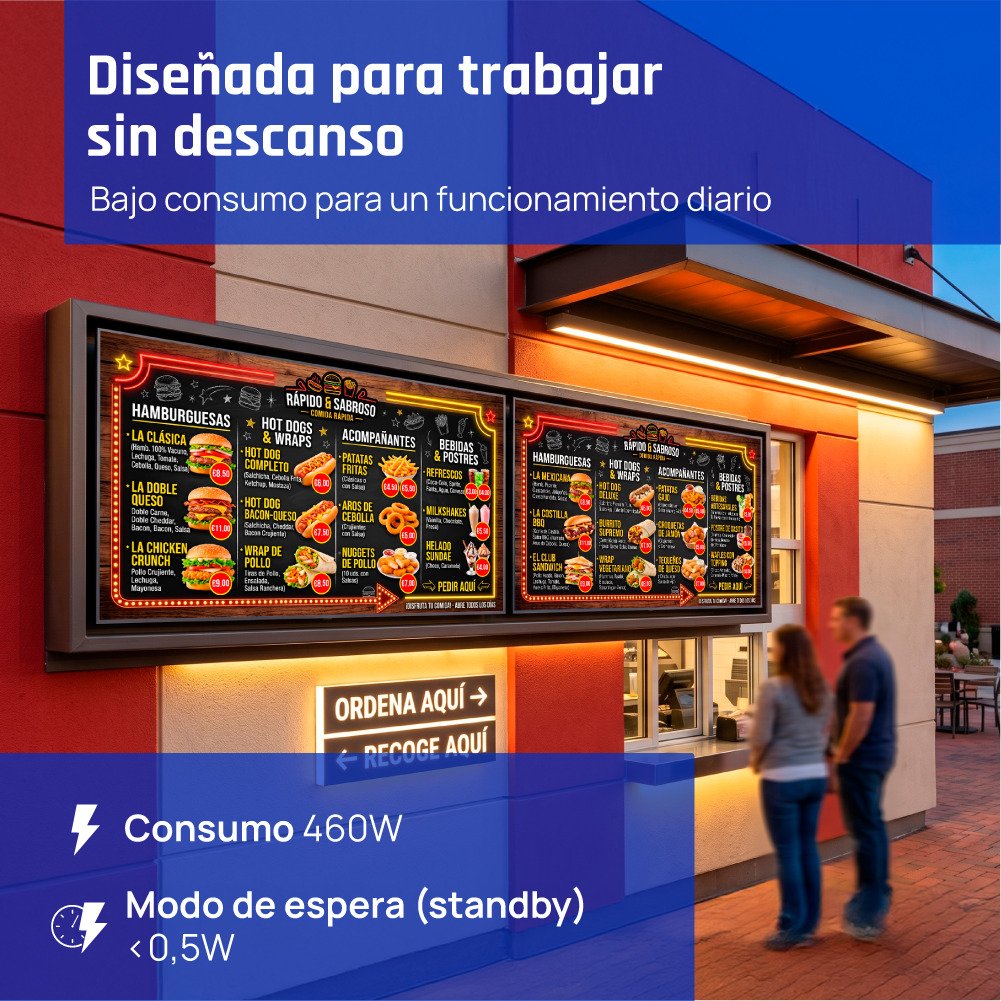 EAN 8435364320051 - iggual IGG320051 pantalla de señalización Pantalla plana para señalización digital 190,5 cm (75") LED Wif imagen 7