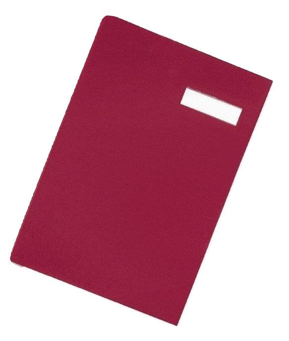 Carpeta Para Firmas Pagna Funda De Tela 20 Compartimentos Rojo