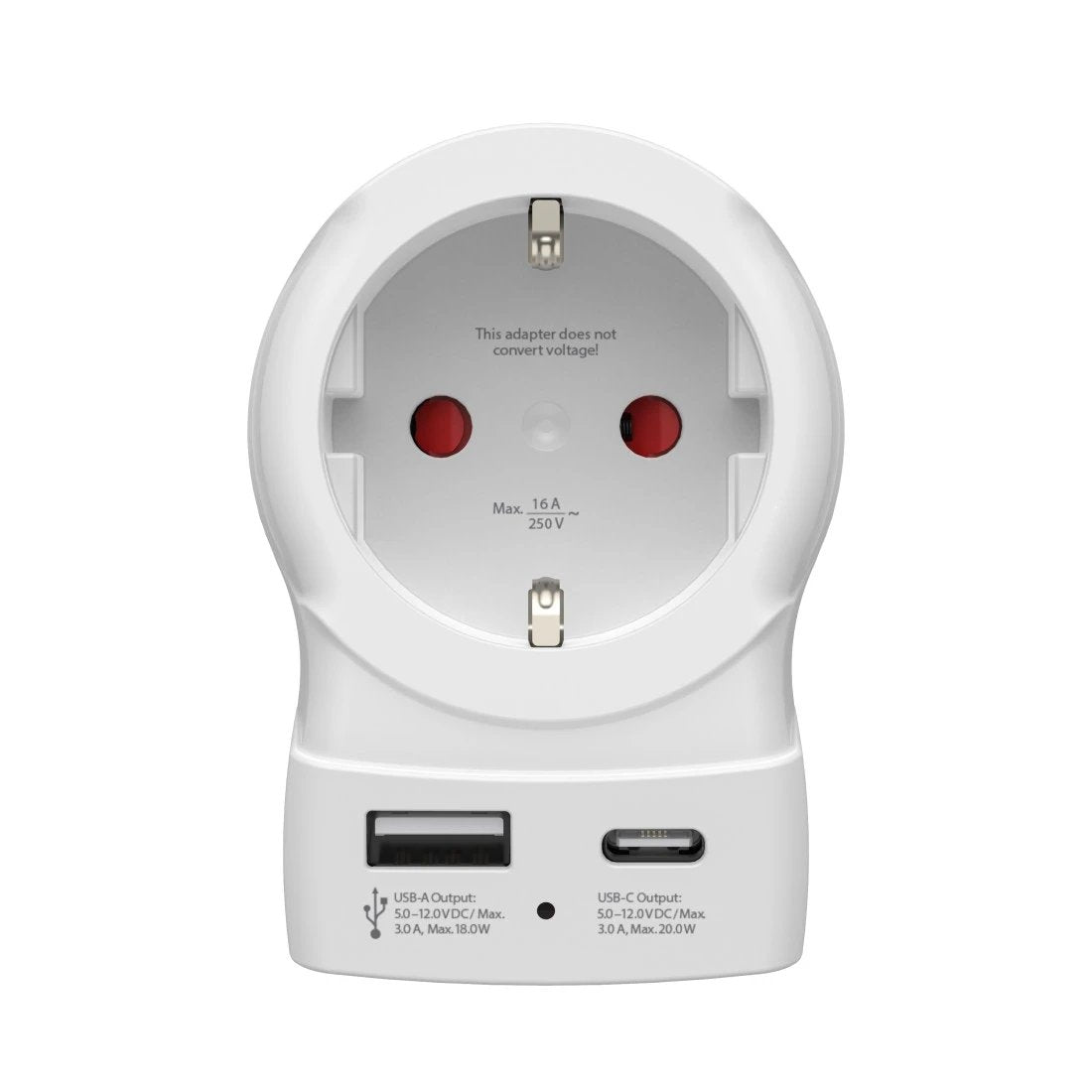 Hama Reiseadapter, Eu To Us , Usb-C (Pd), 20 W