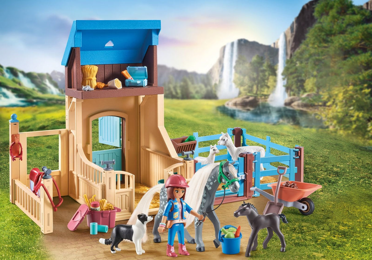 Playmobil 71353 Caballos De La Cascada Amelia & Whisper Con Caja De Caballos, Juguete De Construcción 71353