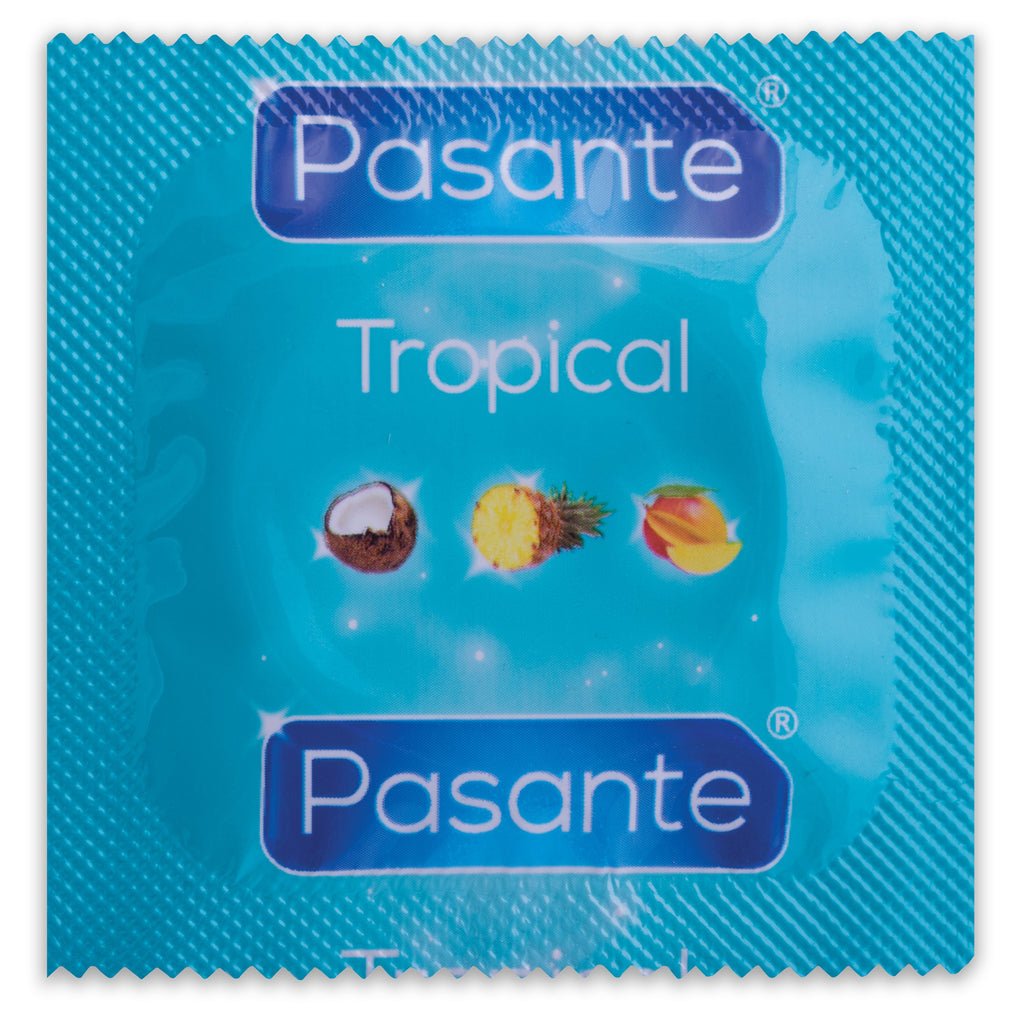 Pasante Preservativos Sabores Tropical Bolsa 144 Unidades