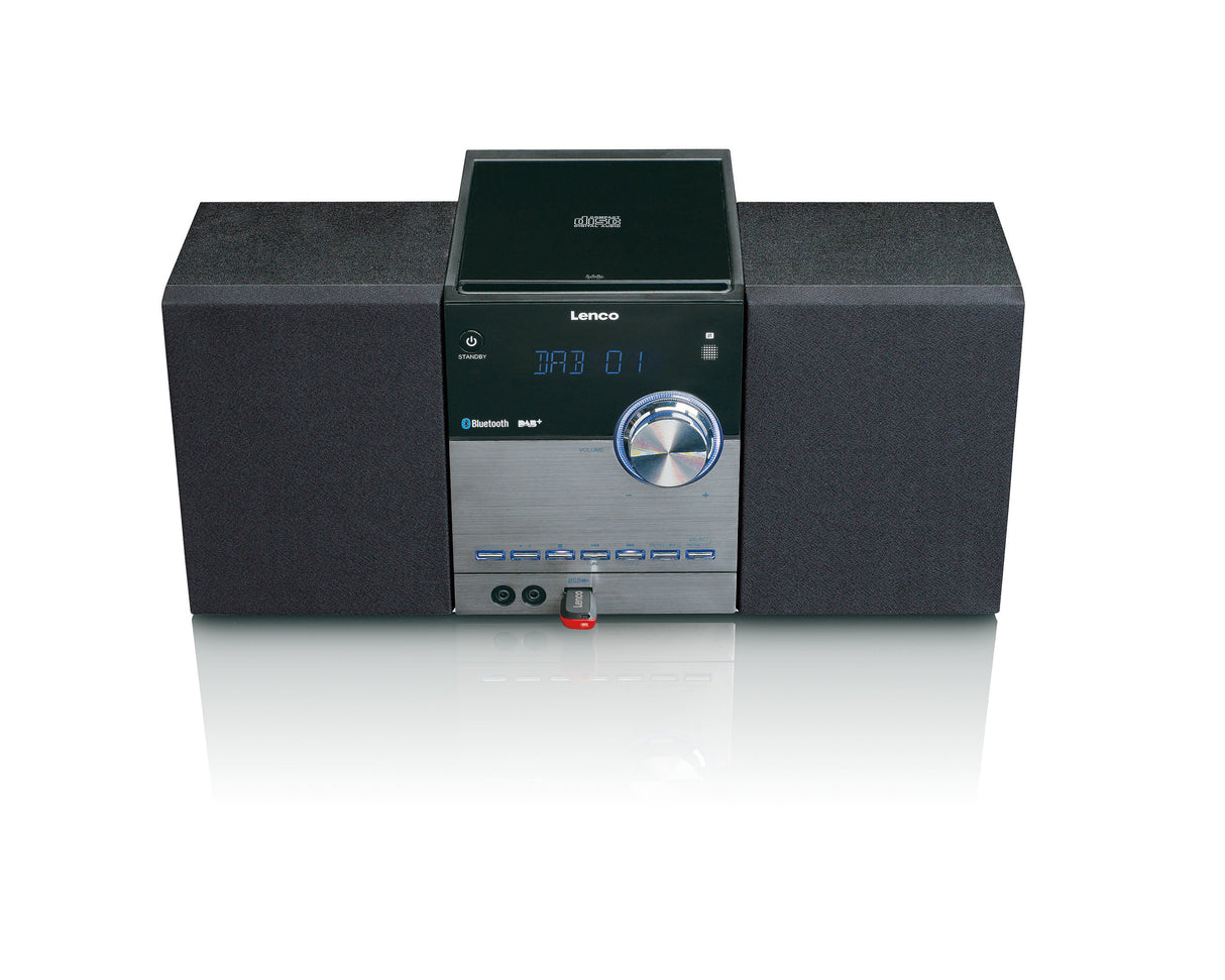 EAN 8711902039532 - Lenco MC-150 sistema estéreo portátil Analógico y digital 22 W DAB, DAB+, FM, PLL Negro, Plata Reproducci imagen 4