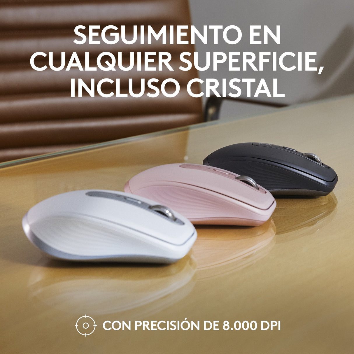 Logitech Mx Anywhere 3s Ratón Óptico 6 Botones Inalámbrico Bluetooth 910-006930