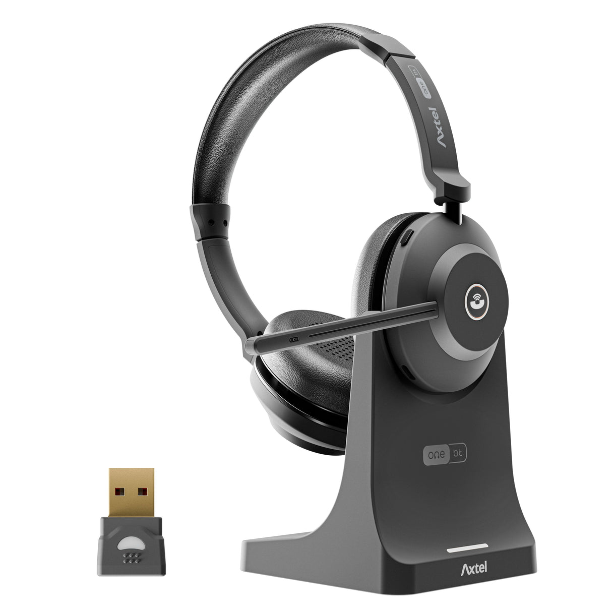 Auriculares Axtel One Bt Con Mirofono Inalambricos - Hasta 40 Horas De Autonomia - Cancelacion De Ruido - Bluetooth -