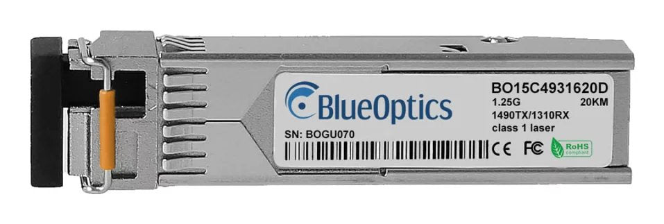 Blueoptics Calix 100-01667 Blueoptics Bo15c4931620d Sfp Transceiver, Lc-Simplex, 1000base-Bx-D, Singlemode Fiber, Tx1490nm/Rx1310nm, 10km