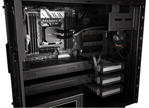 Caja Pc Be Quiet! Torre Atx Pure Base 600 Black/Silver 2 Ventiladores/Insonorizada Bg022