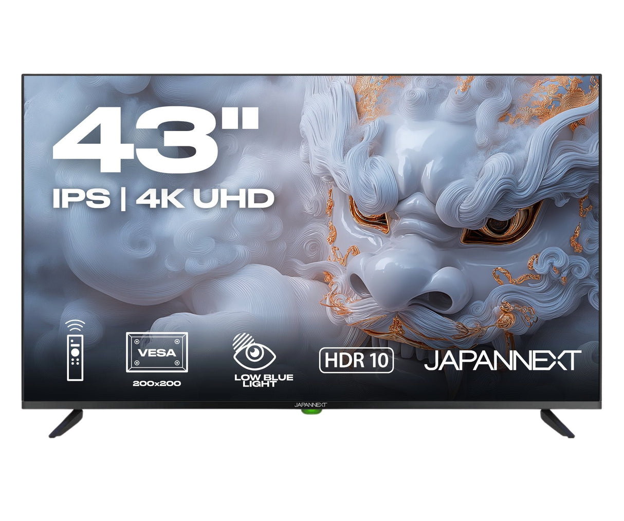 Japannext Jn-Ips430uhd60f Pantalla Para Pc 109,2 Cm (43") 3840 X 2160 Pixeles 4k Ultra Hd Lcd Negro