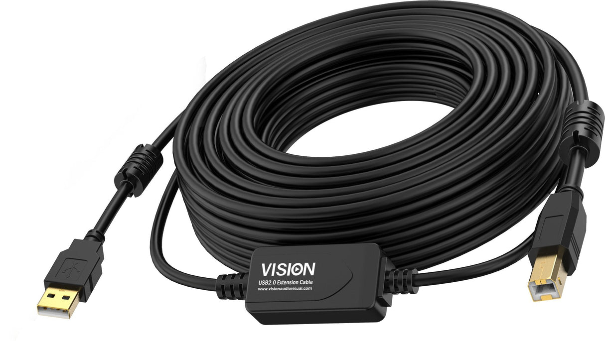 Vision Tc 10musb+/Bl/2 Cable Usb 10 M Usb 2.0 Usb A Usb B Negro