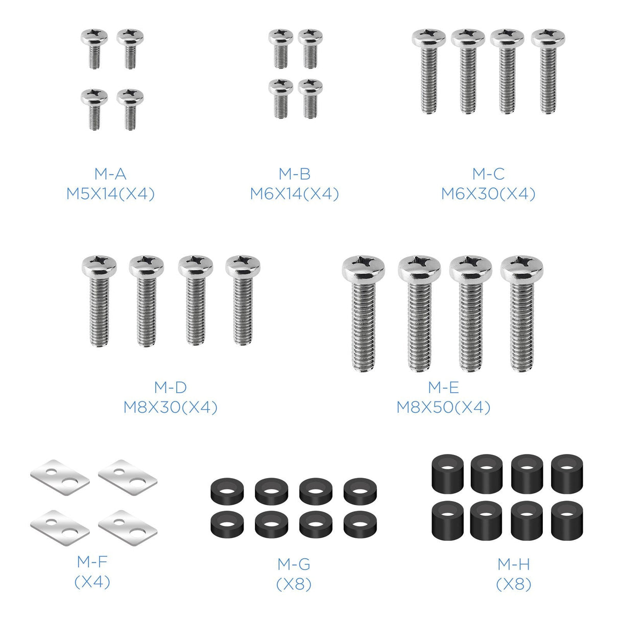 Tooq Soporte De Techo Giratorio Para Tv De 37"-70" - Gestion De Cables - Peso Max 50kg - Vesa 600x400mm