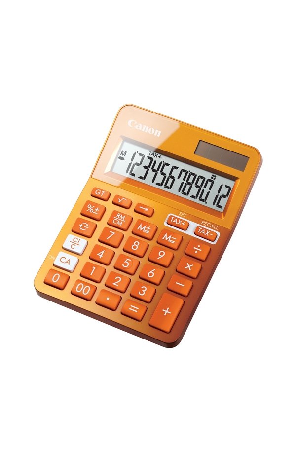 Canon Calculadora Escritorio Basica Naranja Ls-123k