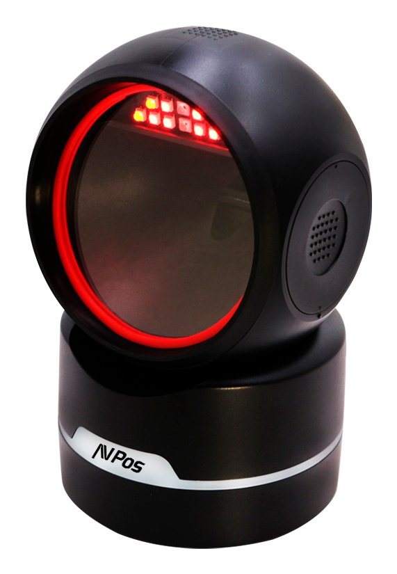 Avpos Avp-M680-2d Lector De Codigos De Sobremesa - Escaneo Automatico - Lectura De Codigos 1d, 2d Y Qr - Usb Y Serie -