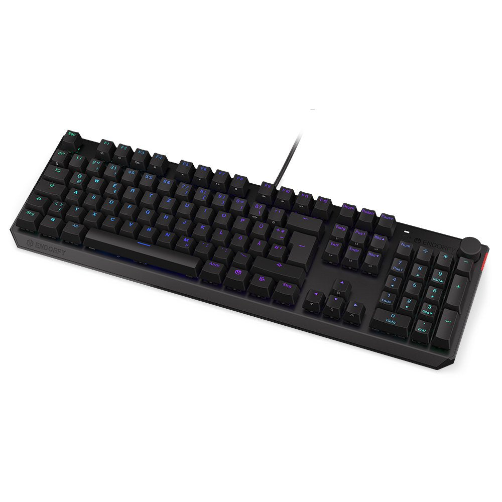 Teclado Alemán Endorfy Thock Usb Qwertz Negro