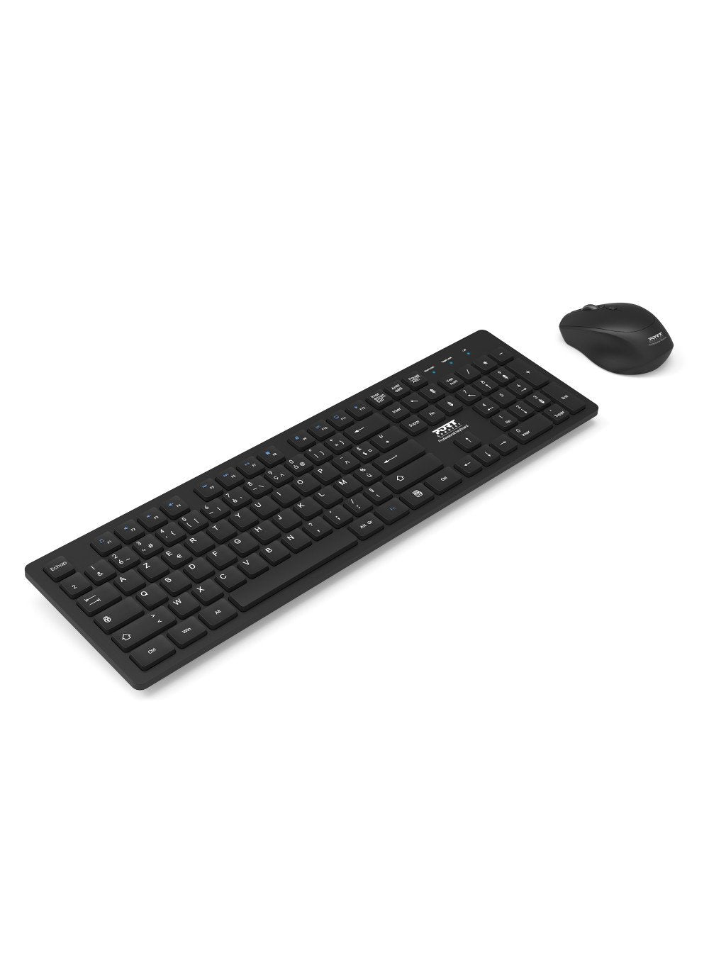 Port Designs Mouse And Keyboard 2in1 Robust And Long-Lasting Keyboard Ergonomic And Ambidextrous Mouse Wireless 2.4ghz Usb-A/Usb-C
