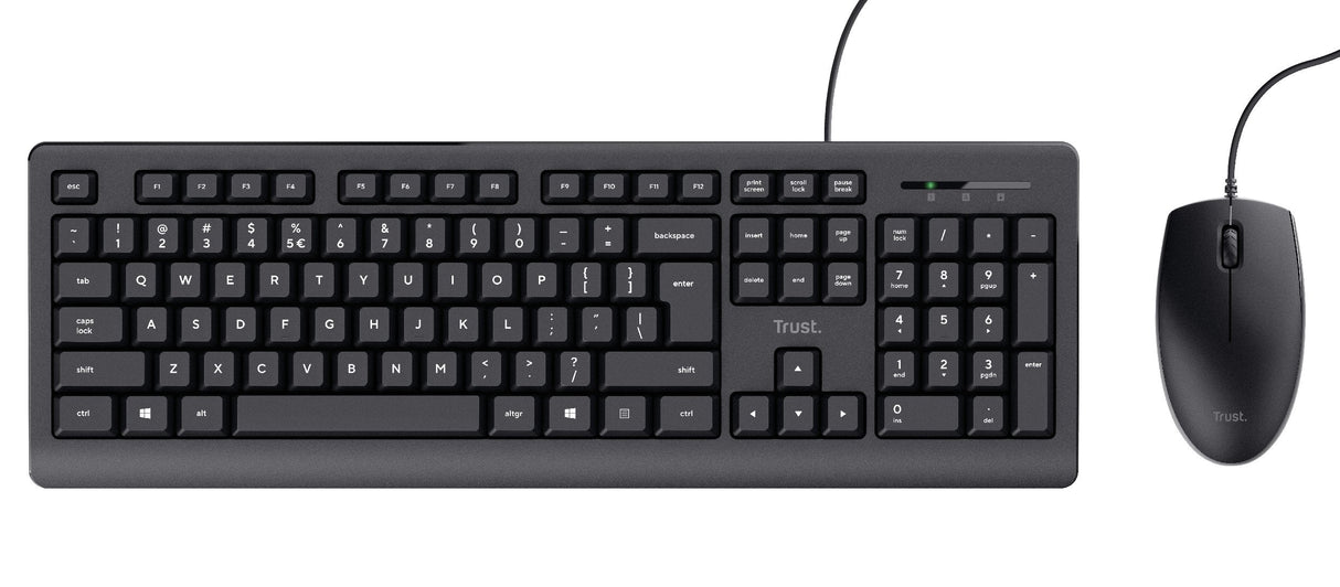 Trust Tkm-250 - Tastatur-Und-Raton-Set - De - Schwarz
