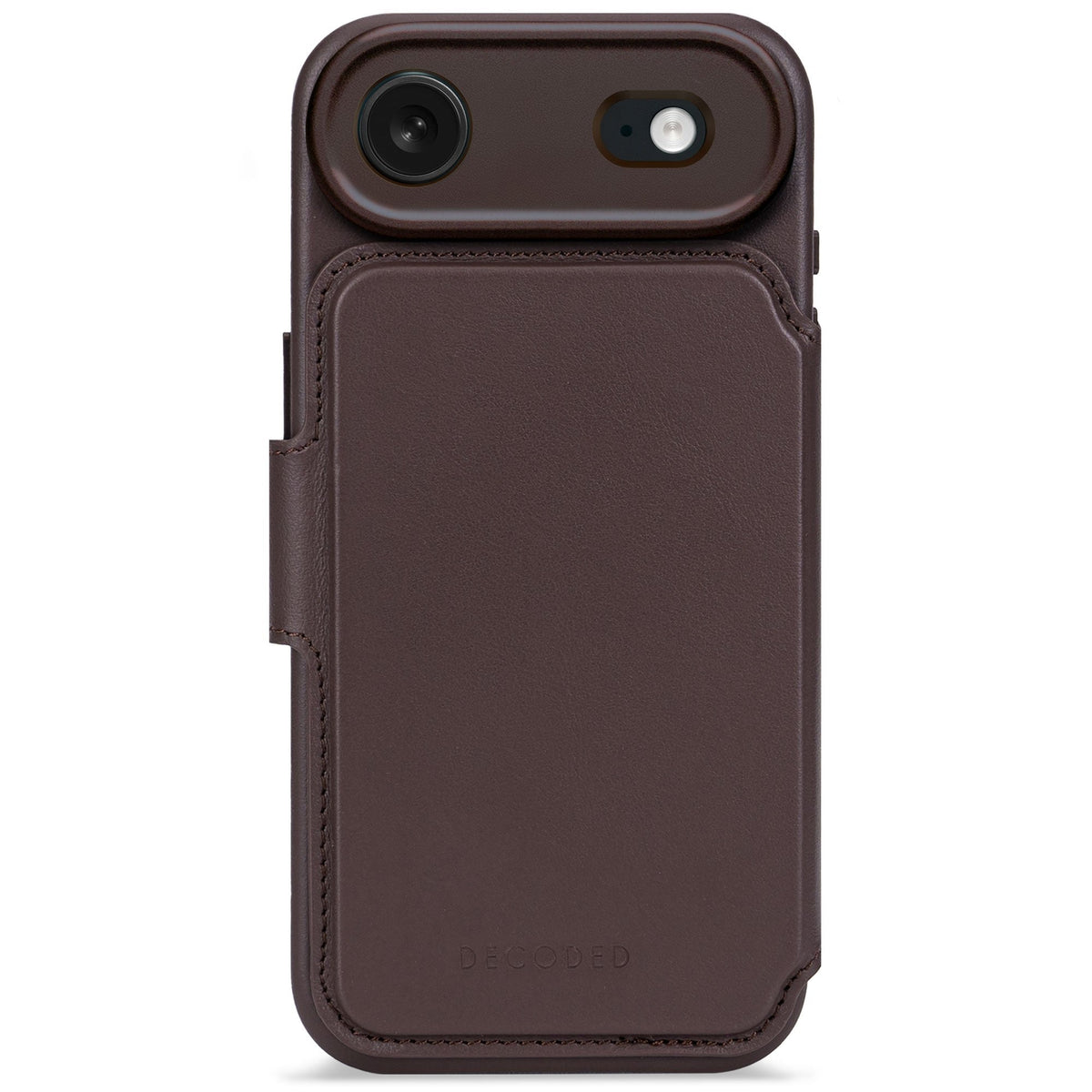 Decoded Leather Detachable Wallet Ip 17 Air Chocolate Brown