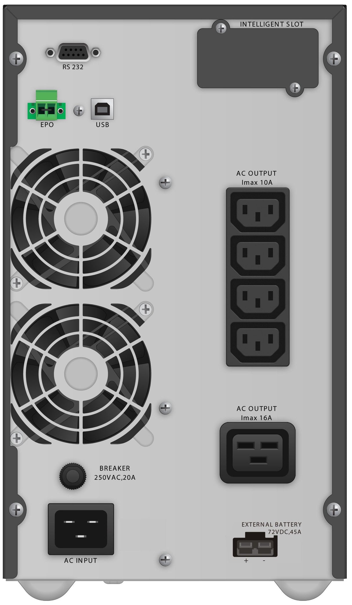 EAN 4260074979770 - PowerWalker VFI 3000 TGB sistema de alimentación ininterrumpida (UPS) Doble conversión (en línea) 3 kVA 2 imagen 2