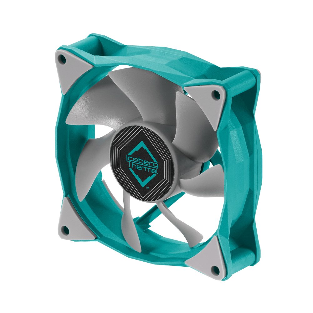 Ventilador Iceberg Thermal Icegale Xtra - 80 Mm Verde Azulado
